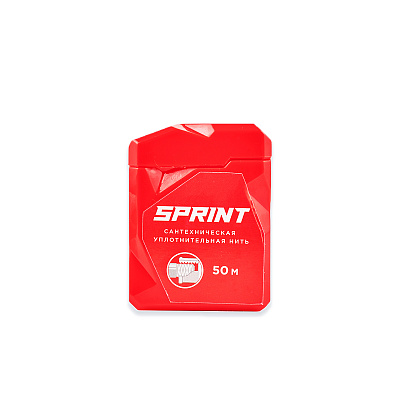 Уплотнительная нить Сантехмастер SPRINT сантехническая 50 метров бокс, блистер