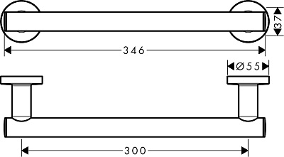Поручень Hansgrohe Logis Universal 41713000